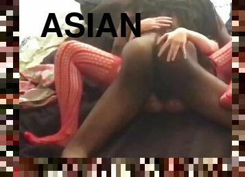 asiatisk, fitta-pussy, kvinnligt-sprut, par, slyna, knullande, underkläder, tight, dildo, petit