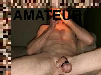 amatör, gay, tight, ensam, rökning, rövhål