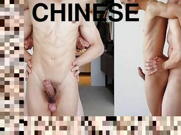 asien, homosexuell, selbst-gefertigt, paar, geile, ficken, chinesin, weiß, twink