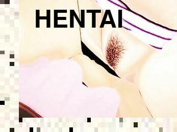 nagymell, punci, leszbikus, anime, hentai, szépség, 3d, mellek, főnök