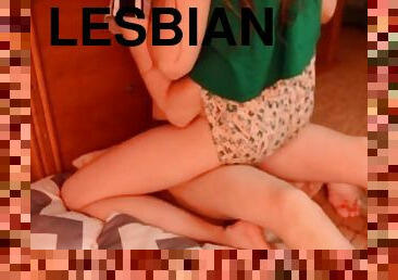 lesbietės, bučiavimasis, mergina