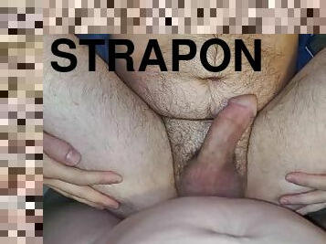 storatuttar, orgasm, strap-on, anal, cumshot, milf, leksak, bbw, pov, sprut