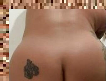 masturbação, amador, duplo, cavalgando, dildo, sozinho, tatuagem, penetração