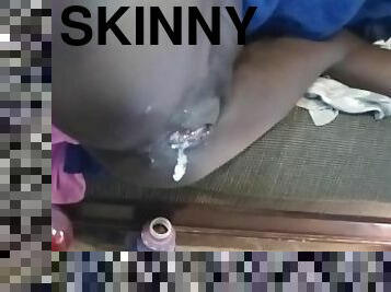 Thot in Texas - Petite Skinny Extremely Tight Ebony Pussy