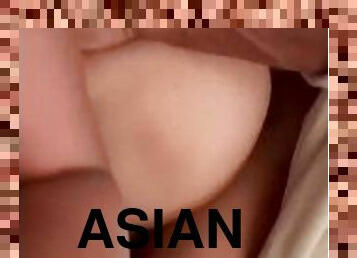 asiatique, femme, amateur, interracial, black, première-fois, minuscule, bite