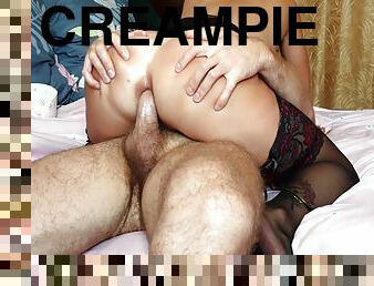 anal, cumshot, milf, samling, creampie, strumpor, sprut, brunett