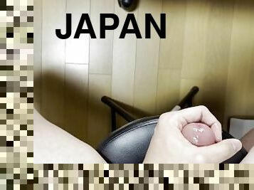 cumshot, gay, japansk, ensam, liten, kuk