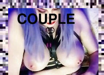 GothDollCouple Wife Compilation. 3 up close fingering pussy vids and a hot blowjob scene