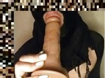 masked male dildo blowjob