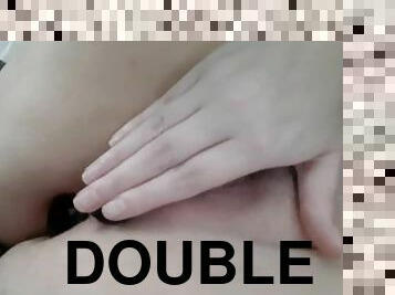 masturbation, chatte-pussy, giclée, anal, jouet, belle-femme-ronde, double, première-fois, bout-a-bout, solo