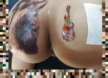 big ass sticker tattoo XXX sexy pussy ass tattoo fantasy