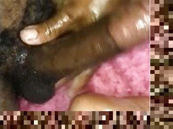 Big black Juicy Dick  rubbing dick feet