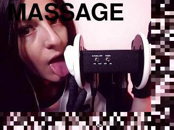 massage, fetisch, latex, sugande