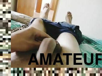 amatör, cumshot, gay, avrunkning, ensam, verklighet