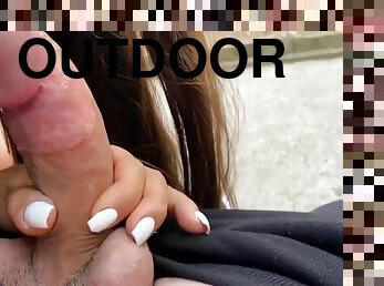 Beautiful Outdoors Love Making In A Public Park