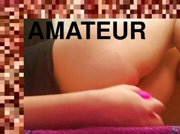 culo, masturbación, amateur, anal, juguete, consolador, a-solas