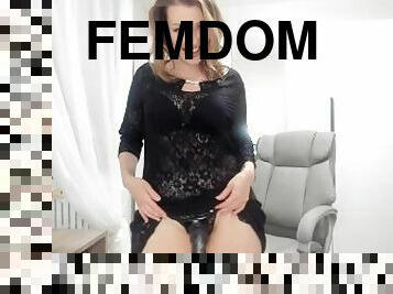 strapon, milf, tøs, beskidt, fetish, elskerinde, dominans, femidom