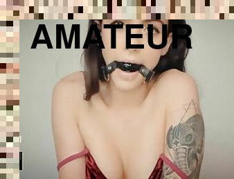 amatör, tonåring, webbkamera, fetisch, ensam, brunett, tatuering, små-bröst