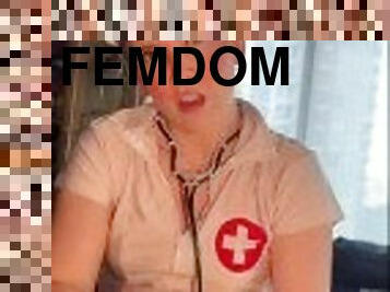 Femdom nurse owns and jerk off cock full video on OnlyFans