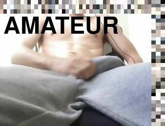 masturbation, amateur, ejaculation-sur-le-corps, énorme-bite, gay, culotte, ejaculation, fétiche, solo, minet