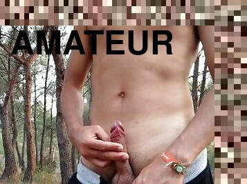 cute boy cute dick in the forest