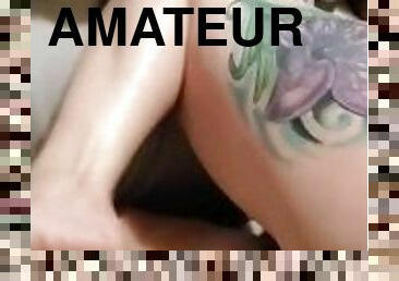 cul, chatte-pussy, amateur, énorme-bite, hardcore, maison, couple, sale, point-de-vue, réalité