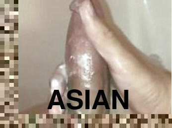 asiatisk, bad, masturbation, amatör, gigantisk-kuk, gay, dusch, ensam, twink, kuk
