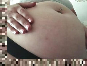 Swollen Belly Girl Hungry/Digesting Belly