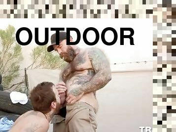 TRAILERTRASHBOYS Jack Dixon Has His Dick Blown Outdoor