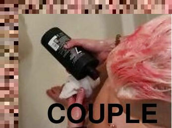 bañando, amateur, babes, pareja, fantasía, bonita, fetichista, ducha, hotel, realidad