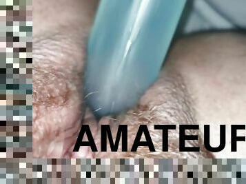 masturbation, amateur, jouet, gode, solo