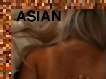 asiatisk, doggy-style, brudar, tonåring, pov, flickvän, blond