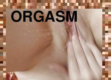 masturbation, orgasm, pissande, fitta-pussy, rysk, kvinnligt-sprut, milf, trosor, fetisch, ensam
