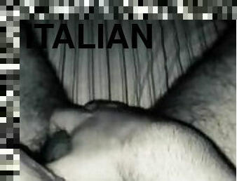 masturbation, amatör, juckande, italiensk, ensam