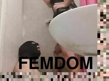 Femdom piss shower