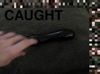 Step Daddy Finds Step Son's Dildo in the Living Room