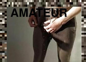 pisser, amateur, culotte, fétiche, solo