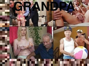 papá, mayor, squirting, vieja, abuelo