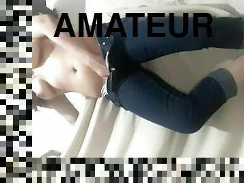 culo, masturbación, delgada, amateur, babes, culo-sexy, pelirroja, bragas, prieto, culazo