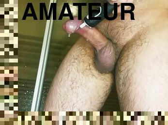 mandi, mastubasi, amatir, cumshot-keluarnya-sperma, penis-besar, homo, sperma, manis, mandi-shower, seorang-diri