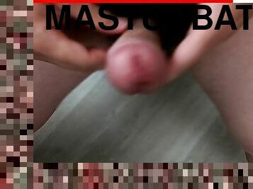 enorme, masturbación, gay, polla