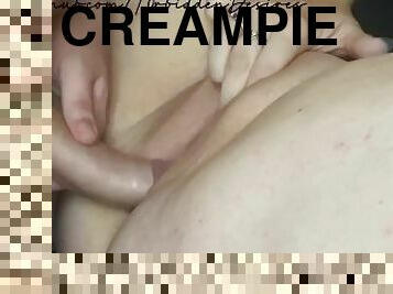 arsch, schwangere, dilettant, immens-glied, selbst-gefertigt, creampie, paar, beule, briten, abspritzen