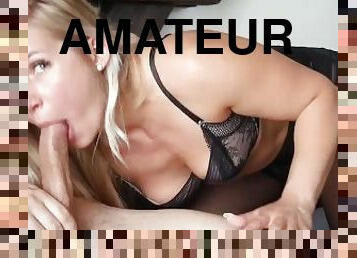 masturbation, amateur, fellation, ejaculation-sur-le-corps, énorme-bite, française, point-de-vue, sur-le-visage, blonde, lingerie