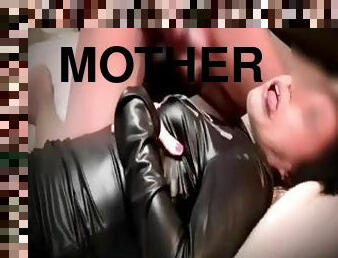 blasen, beule-schuss, erotisch-mutti, mamma, paar, beule, mutter, fetisch, latex