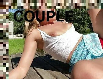 en-plein-air, public, amateur, babes, ejaculation-sur-le-corps, énorme-bite, couple, sur-le-visage, bite, dure