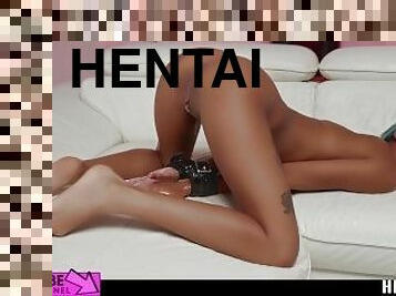 Real Life Hentai - Capri Lmonde spreads milk everywhere with Hardcore Squirt and Self Facial