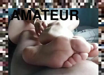 The softness of her SOLES make my cock CUM