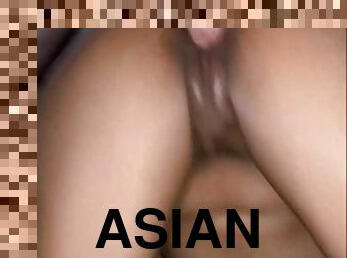 asiatisk, storatuttar, fitta-pussy, amatör, cumshot, gigantisk-kuk, milf, creampie, par, sprut