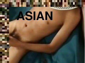 asien, masturbieren, dilettant, beule-schuss, junge, wichsen, nette, allein, filipiner
