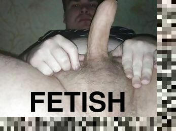 masturbation, fötter, fetisch, footrunk